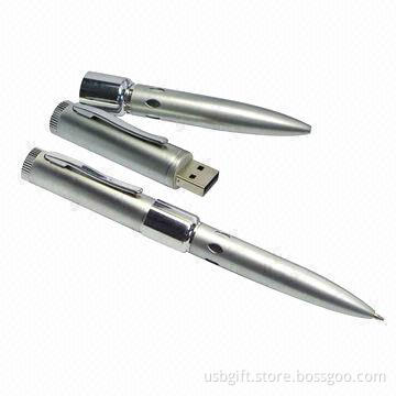 2GB USB Flash Disks/Gift Pen Drives with 3-15MB/Second Writing Speed, 1-year Warranty